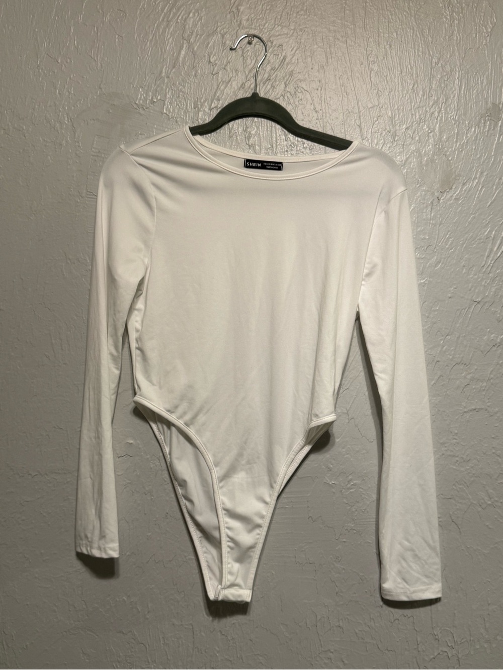 SHEIN White Long Sleeve Bodysuit